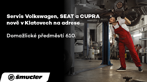 Servis značek Volkswagen, SEAT a CUPRA nově v Autocentru Šmucler v Klatovech