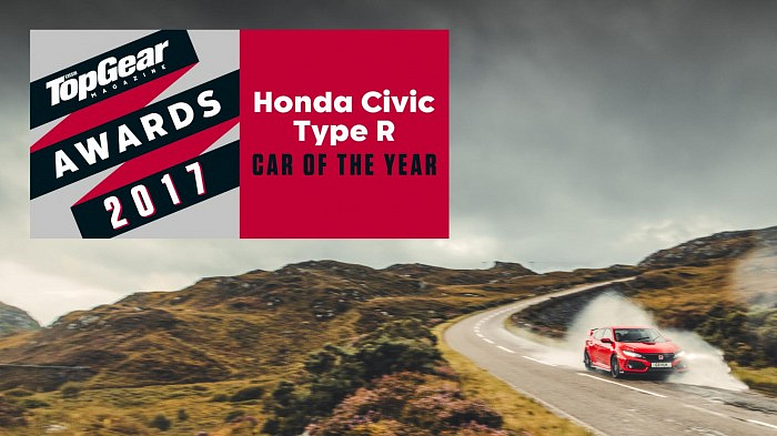Honda Civic Type R - Auto roku 2017 dle motoristického magazínu Top Gear