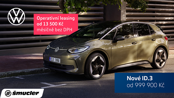 Nové ID.3 na operativní leasing od 13 500 Kč měsíčně